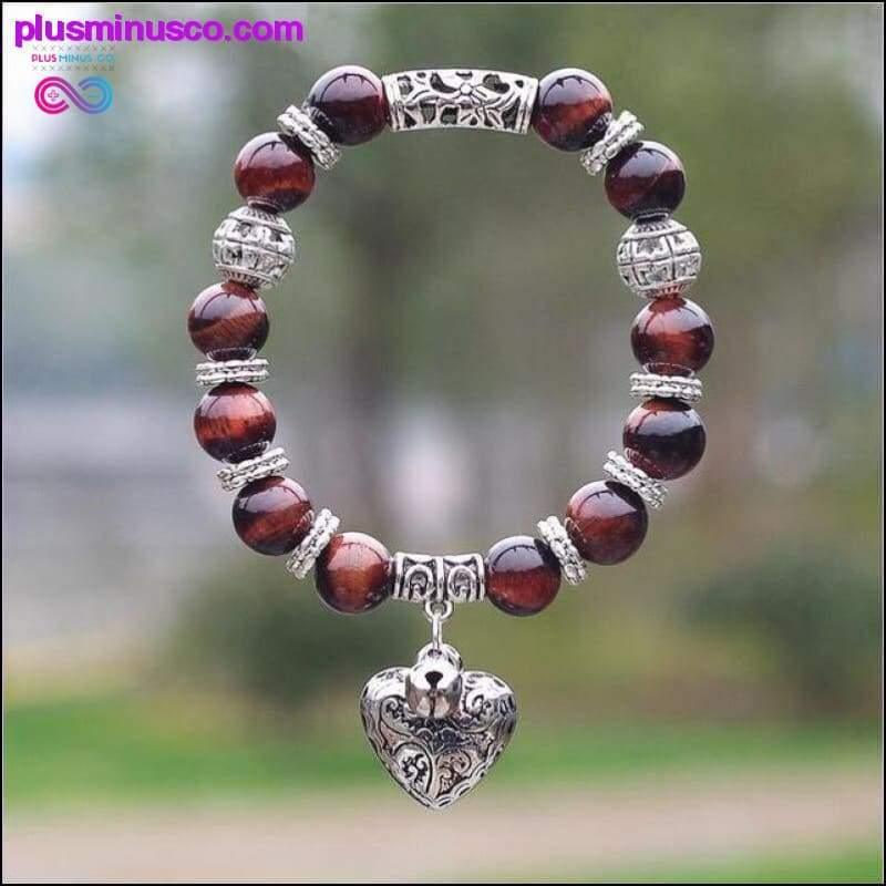 10mm Opal Obsidian Tiger Eye Natural Stone Bracelet with - Afbeelding 8