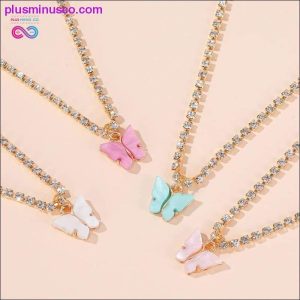 Vlinderhanger Kleurrijke Zirkonia ketting voor dames