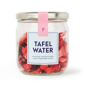 Zomers tafelwater navulpotje – aardbei & hibiscus