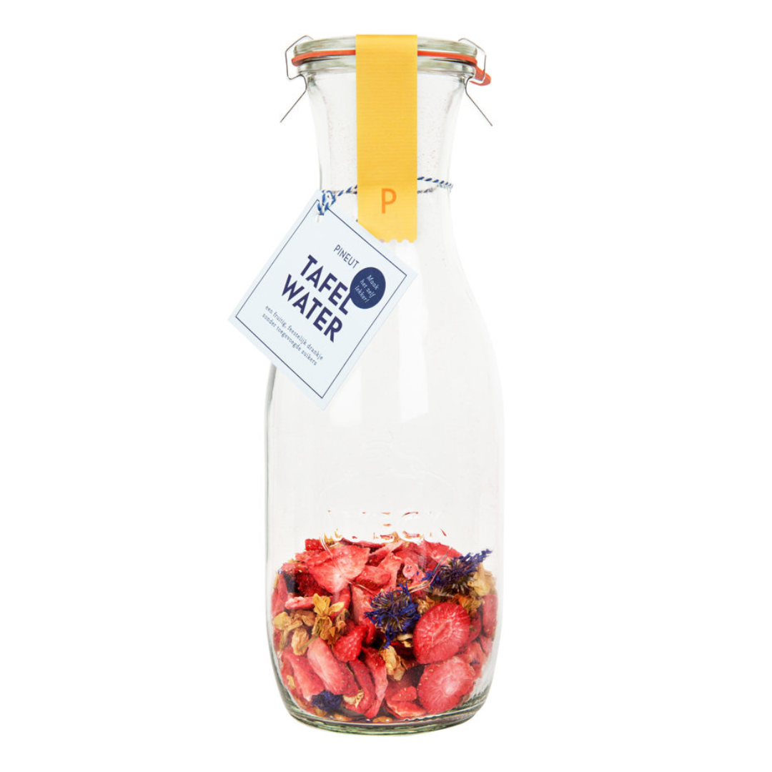 Zomers Tafelwater Karaf – aardbei, jasmijn & korenbloem