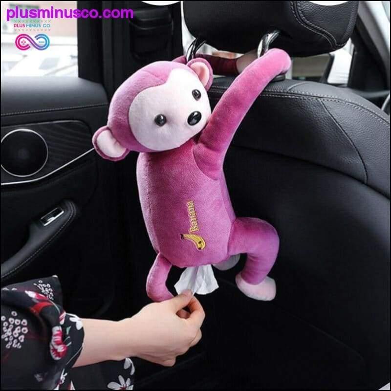 Creative Cartoon Monkey Home Office Car Hanging Paper Napkin - Afbeelding 2