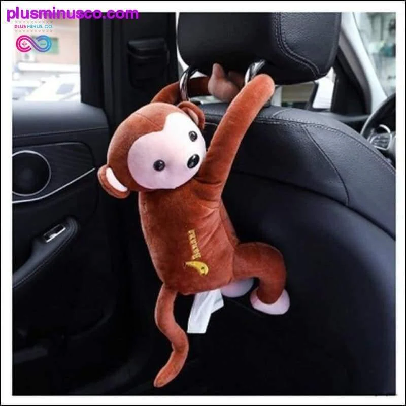 Creative Cartoon Monkey Home Office Car Hanging Paper Napkin - Afbeelding 8