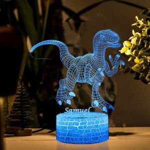 Dino LED lamp met naam