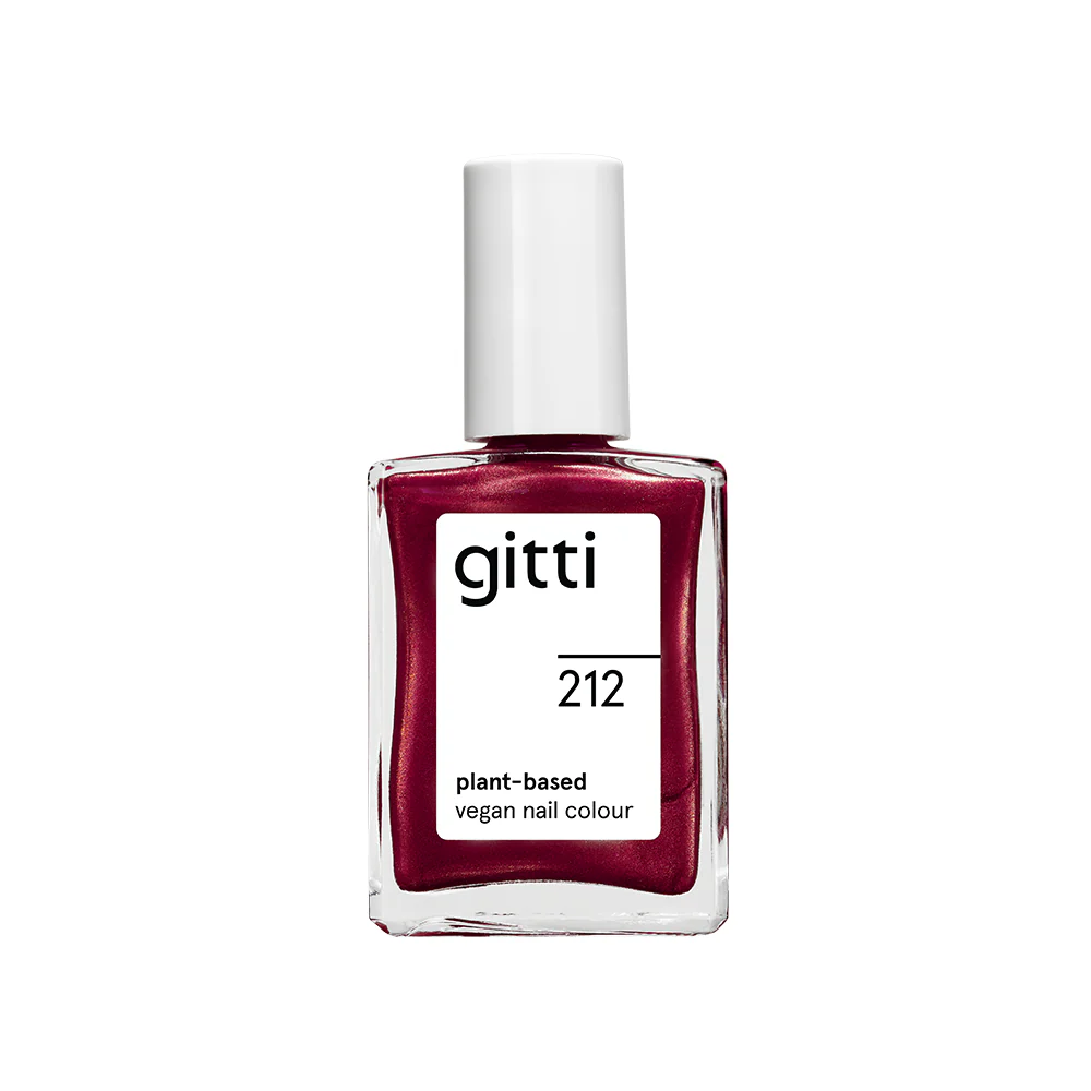 GITTI Nagellak no. 212 Cranberry Glitter