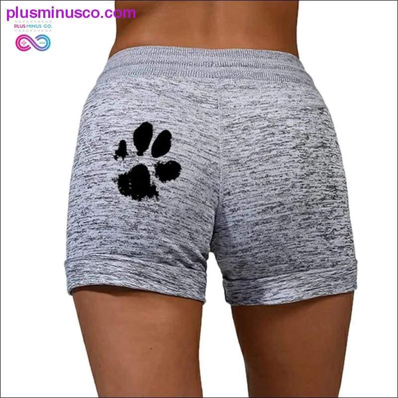 Summer Fast Drying Drawstring cat paw print shorts Lace Up - Afbeelding 5