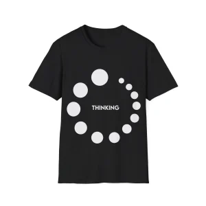 Denken of overdenken Unisex Softstyle T-shirt
