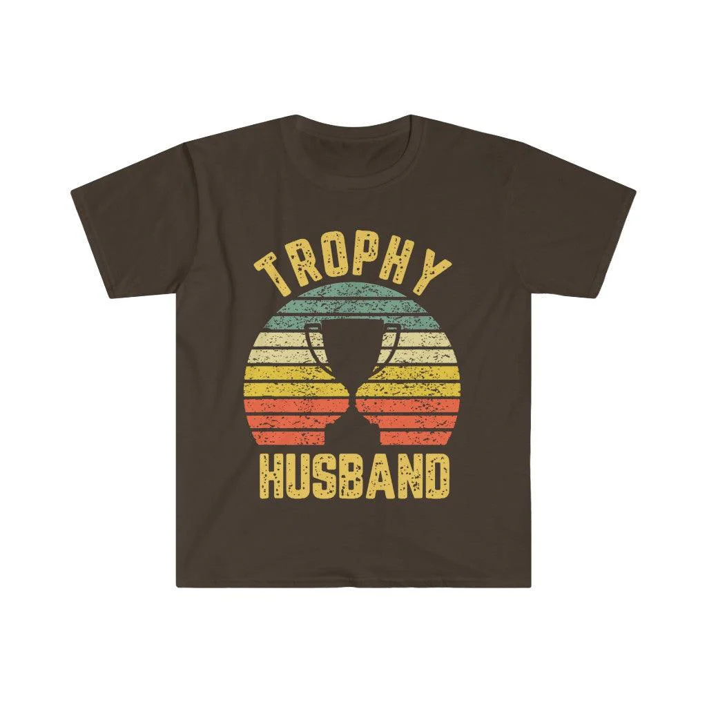 Trophy Husband Funny T-Shirt For Cool Father Or Dad, Trophy Husband, Gift for Him, Funny Husband, Gift from Wife, Anniversary Gift for Him, - Afbeelding 4